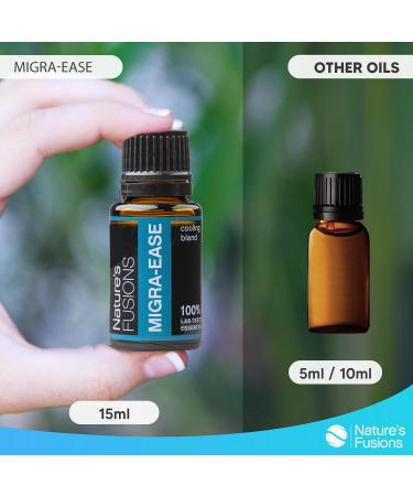 Nature s Fusions MigraEase Essential Oil Blend 15ml - Natural Relief with Peppermint Lavender Ginger & Chamomile for Headache & Migraine Support - Buy Online on GoSupps.com
