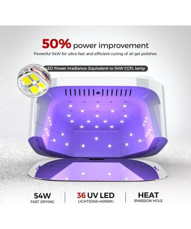 Buy Belle Cordless UV Nail Lamp - Rechargeable LED Gel Nail Light with 4 Timer Modes & Rhinestones | International Shipping Available - Buy Online on GoSupps.com