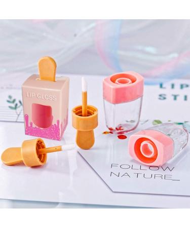 ANZKA 15 Pack Pink Ice Cream Lip Gloss Tube Boxes - Empty Lipgloss Tubes Packaging for 2.68x1.62 Inch Bottles - Buy Online on GoSupps.com