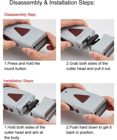 Men's Electric Shaver - Double Reciprocating Shaver | Perfect Gifts for Friends | International Shipping Available - Buy Online on GoSupps.com