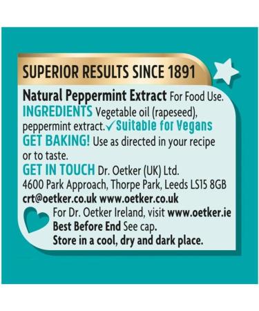 Dr. Oetker Natural American Peppermint Extract 35ml - Buy Online on GoSupps.com
