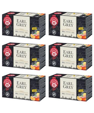 Th i re - Earl Grey Lemon - Th noir la bergamote et au citron - 6 x 20 cm (Dekond gift)