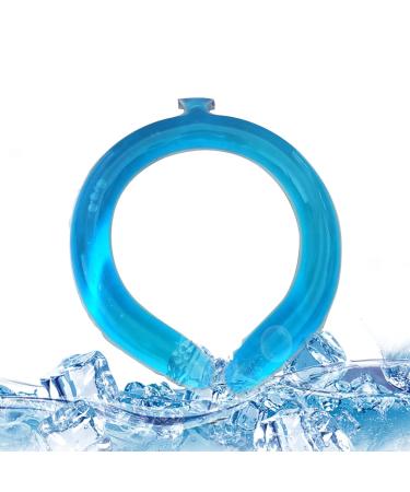 Cool ICE wrap for the neck - cooling tube for the neck |Portable and reusable cooling neck wraps neck body cooling hoses for trips offices sports hiking camping halatua blue