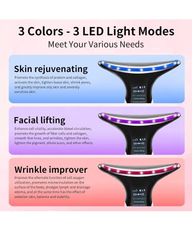 Face Neck Massager 3-in-1 Electric Facial Massager Anti-Wrinkle Face Device - Buy Online on GoSupps.com