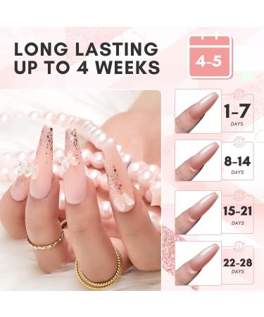 Makartt Poly Nail Gel 50ml Nude Extend Gel for Nails Trending Builder Nail Gel Stylish French Press Nail Extension Gel Manicure Fall Hard Gel for Nails Pink - Buy Online on GoSupps.com