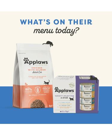 Applaws Premium Natural Cat Food Wet Tuna with Cheese in Broth - 70g Can (24 Pack) - High-Quality Nutrition for Your Cat - Buy Online on GoSupps.com