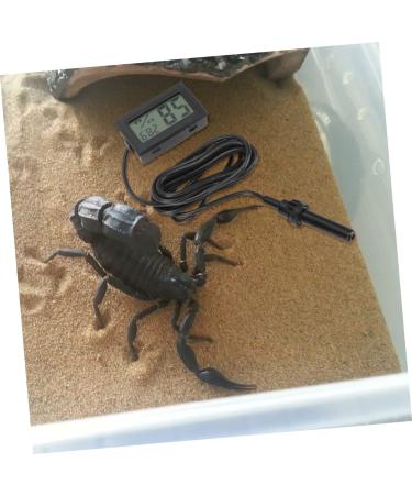 Yarnow 5-in-1 Pet Thermometer & Moisture Meter for Terrariums - Digital Hygrometer for Reptiles & Refrigerators - ABS 4.5x2.5cm Black - Buy Online on GoSupps.com