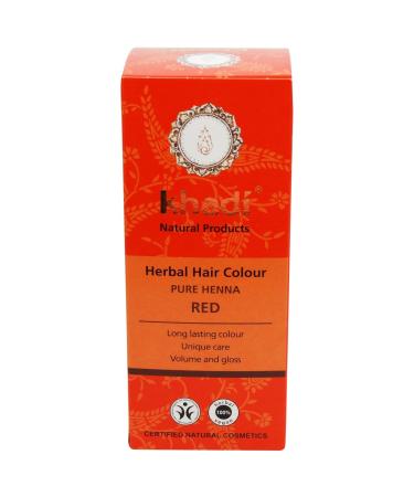 KHADI - Herbal Hair Colour Pure Henna Red - Long-lasting - 100% herbal