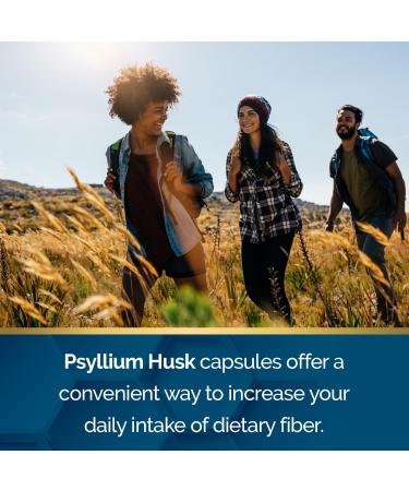 Nature's Wonder Psyllium Husk 500 mg Capsules for Digestive Health Plant-Based Fiber 200 Count - Buy Online on GoSupps.com