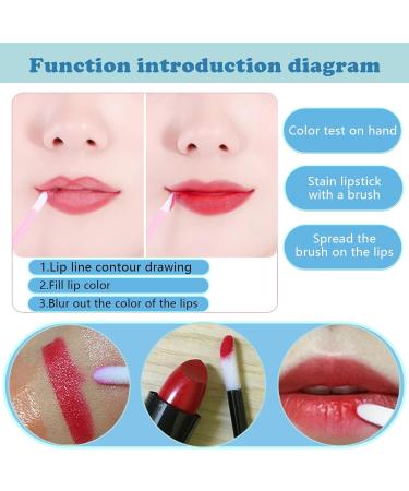 PATOK 200 PCS Disposable Lip Brushes Wands - Black Lipstick Applicator for Lips, Eyes & Makeup Tools - Buy Online on GoSupps.com