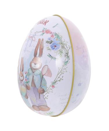 STOBAZA Box Easter Eggs Sugar Case Storage Tin Candy Tins with Lids Sweet Container Cake Decorate 11.00X7.00X6.50CM As Shown