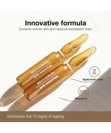 Bella Aurora Splendor Vitamin C + Hyaluronic Acid + Niacinamide Radiance and Antioxidant Serum Anti-Aging Serum in Ampoules Anti-Imperfections Anti-Wrinkles (5x2ml) - Buy Online on GoSupps.com