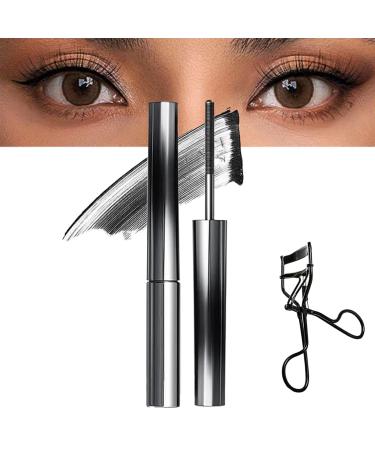 Vervaci Iron Rod Mascara Vervaci Mascara Vervaci Metal Rod Mascara Iron Wand Mascara 3d Curling Eyelash Iron Mascara Long Lasting Eye Makeup Mascara With Eyelash Curler (Black)