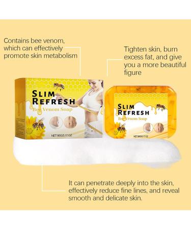 Bee Venom Firming Soap - Natural Handmade Soap Bar - Body Tightening Soap - Face Soap Bar for Deep Cleasing - Hydrating Soap for All Skin Types - Skin Lightening Smoothing Moisturizing Oil Control - Buy Online on GoSupps.com
