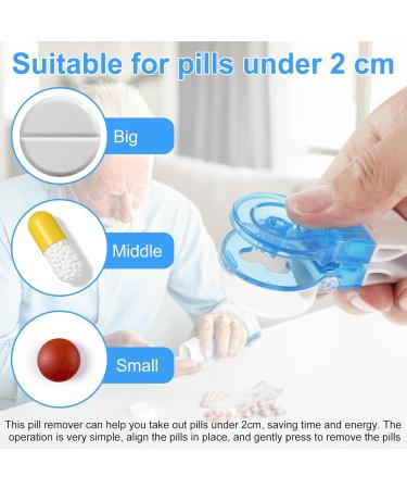 Txkrhwa 4Pcs Portable Pill Taker & Blister Pack Opener | Easy Remove Tool for Seniors & Disabled | Reusable Pill Box Gadgets - Buy Online on GoSupps.com