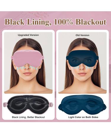 BeeVines 3D Sleep Mask - 22 Momme Mulberry Silk Eye Covers (2 Pack) | Weighted Blackout Blindfolds for Men & Women - Perfect for Lash Extensions - Buy Online on GoSupps.com