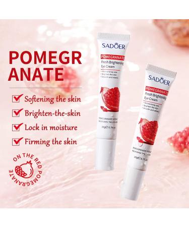 Buy Pomegranate Eye Cream | Anti-Aging Under Eye Cream for Dark Circles Puffiness & Fine Lines - Buy Online on GoSupps.com