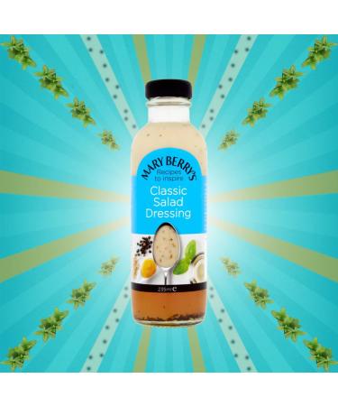 Mary Berry's Salad Dressing Pick N Mix - Choose From 4 Flavours | Classic-Dressing Caesar Salad-Dressing Mango Lime & Chilli Blue Cheese - Pack of 2 X 235ml - Buy Online on GoSupps.com