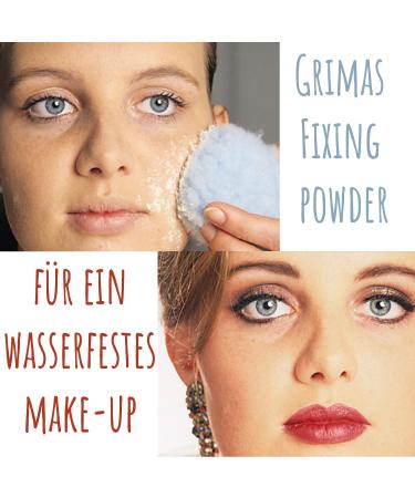 Grimas Fixing Powder 60g - Transparent Water-Repellent Vegan Skin-Friendly for Camouflage Makeup Theater and Lipstick - Buy Online on GoSupps.com