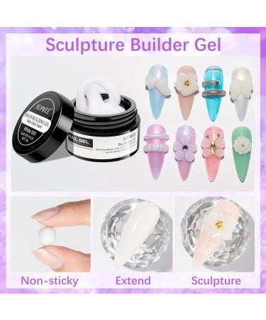 SUPWEE Solid Builder Gel 14g - White Non-Stick Nail Extension for DIY Nail Art - Buy Online on GoSupps.com