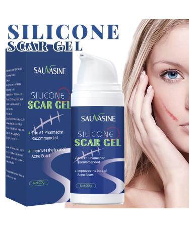 Advanced Scar Gel - Powerful Cream for Surgical, Burn, and Acne Scars - 30g - Buy Online on GoSupps.com