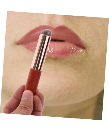 minkissy Silicone Lip Brush Concealer Brush Lip Applicator Makeup Brush Lip Makeup Travel Brush Lipstick Lip Gloss Applicator Makeup Tools Lip Wands Women Lip Brush Lip Brush Wand Wooden 10.00X1.50X1.50CM Brown - Buy Online on GoSupps.com