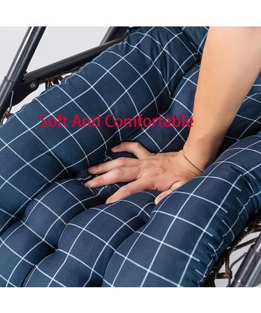 Non-Slip Lounger Seat Cushions with Fixing Tie Comfortable Sun Lounger Cushion Indoor Outdoor Recliner Cushion for Most Sun Garden Loungers - Buy Online on GoSupps.com
