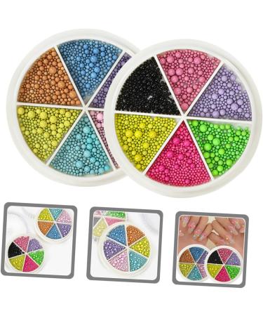 minkissy 2 Boxes Nail Art Macaron Colored Steel Balls Nail Decorations Accessories Mini Miss - Buy Online on GoSupps.com