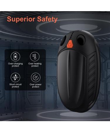 Hand Warmers Rechargeable, 2 in 1 Electric Handwarmers with 12Hrs Long Heating, Quick Charge Portable Pocket Hand Warmer Great Gift for Christmas Outdoors, Hunting, Golf, Camping Black - Buy Online on GoSupps.com
