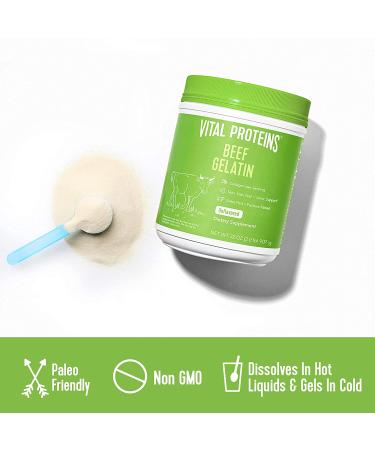 Vital Proteins Beef Gelatin Unflavored - 2 lbs (907 g) | High-Quality Collagen Supplement - Buy Online on GoSupps.com