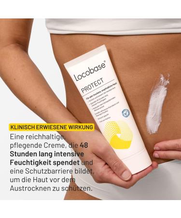  Locobase Locobase Protect Creme 48H Moisturizing Cream for Dry and Irritated Skin - Body and Face Care - Strengthens Skin Barrier - Fragrance Free - For the Whole Family - 100g - Buy Online on GoSupps.com