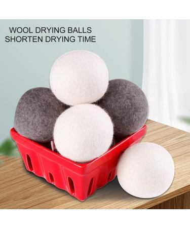 6Pcs Wool Drying Balls Skin Friendly Fabric Softener Reusable Static Reduction Time Saving Drying Ball for Shorten Drying Time Impurities Adsorption Moisture & Odour Removal (6cm) - Buy Online on GoSupps.com
