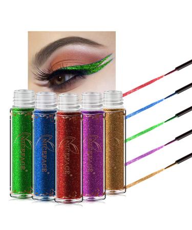 FRCOLOR Ladies Suits Shimmer Liquid Eyeliner Metallic Eyeliner Eye Shadow Pearlescent Diamond Miss 1 count (Pack of 1) As Shown