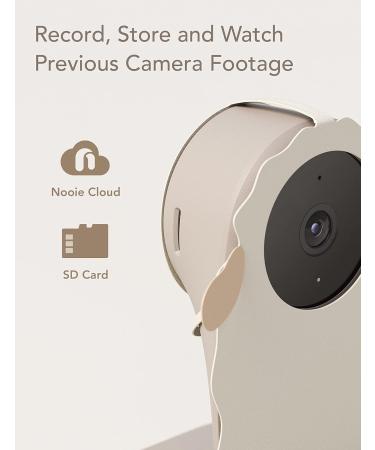 Nooie Baby Monitor Camera | 1080p HD Indoor WLAN Monitor with App SD Card Alexa Compatibility & Motion Detection - Buy Online on GoSupps.com
