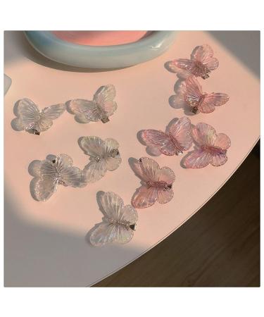 Cubaco 20pcs Butterfly & Small Hair Clips for Girls & Women - Clear White Cute Y2K Accessories - Buy Online on GoSupps.com