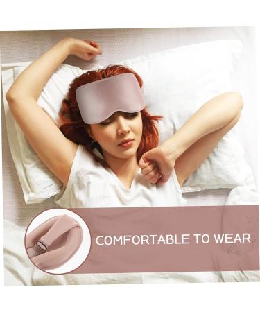 Angoily 3D Blackout Silk Sleeping Mask | Satin Eye Cover for Ultimate Comfort | Sleep Eye Mask with Memory Foam | Travel & Home Use - Pink - Buy Online on GoSupps.com