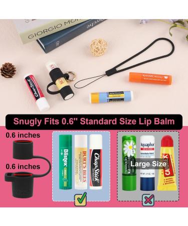 Desing Wish Silicone Lip Balm Holder with Silicone Zipper Pouch Portable Lip Balm Keychain Sleeve - Silicone Storage Bag for Lip Balms/Small Cosmetics/Earphones/Keys - Black Lip Balm Holder & LIp Balm Holder & Bag Black - Buy Online on GoSupps.com