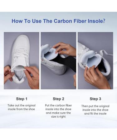 Carbon Fiber Insole for Hallux Rigidus & Turf Toe - Morton's Extension Orthotic Insert - 265mm - Women's 11-11.5 Men's 10-10.5 - Buy Online on GoSupps.com