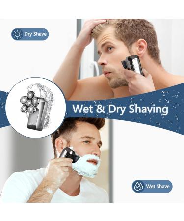 Premium 5-in-1 Head Shaver for Bald Men | Electric Razor with Travel Lock USB Fast Recharge & Waterproof Design - Grooming Kit for Beard & Nose Hair - Buy Online on GoSupps.com
