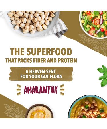 Amaranthy Chickpeas Garbanzo Beans - High Protein - High Fiber - Gluten Free (1 Bag 8 oz.) - Buy Online on GoSupps.com
