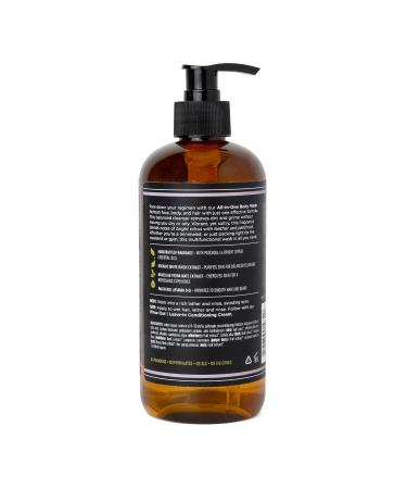 Barrel and Oak All-In-One Body Wash for Men - Vegan Essential Oil Cleanser for Hair Face & Body - Refreshing Woodland Birch Scent (16 oz - Buy Online on GoSupps.com