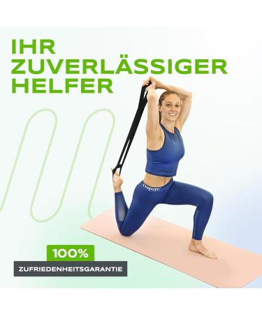 Buy Dupore 96 cm Yoga Belt with 4 Loops - Stretching & Pain Relief Band for Efficient Workouts - Ideal Fitness Accessory - Buy Online on GoSupps.com