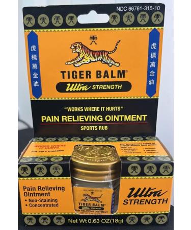 Tiger Balm Ultra Strength 0.63 oz Pack of 24)