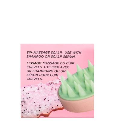 Pacifica Beauty Clarifying Shampoo Brush | Exfoliating Scalp Massager | Vegan Hair and Scalp Care Tool in Pink + Green - Buy Online on GoSupps.com