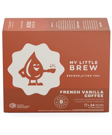 My Little Brew - French Vanilla Flavoured Coffee Single Serve K-cup Pod Compatible with Keurig K-Cup Brewers 24-Count - Buy Online on GoSupps.com