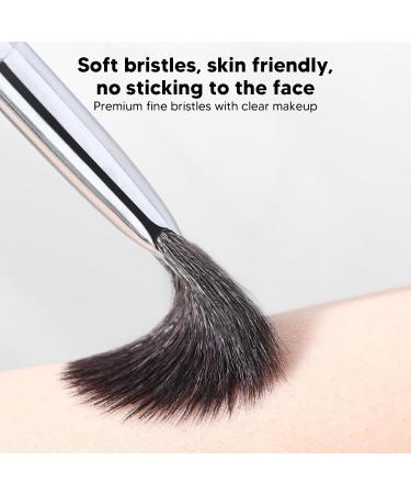Verdant Touch Powder Fan Brush Fishtail Head Jaw Line Contour Brush Fiber Hair Makeup Artist Cosmetic Tool - Buy Online on GoSupps.com