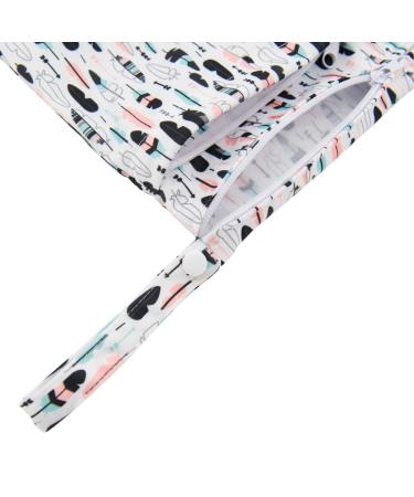 Alvababy 3-Piece Wet Bag Set | Reusable Diaper Bags with 2 Zip Pockets | Eco-Friendly Storage for Baby Diapers on the Go - Buy Online on GoSupps.com