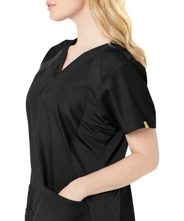 WonderWink Origins Lima Scrub Top - Women's 3X-Large Black - Buy Online on GoSupps.com