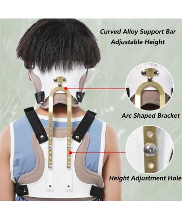 Buy SFKLYU Children's Spine Orthosis Neck Brace - Adjustable Breathable Support for Head Neck & Chest - Buy Online on GoSupps.com