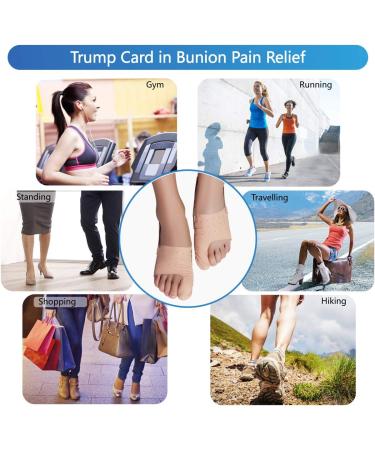 Bunion Correctors Toe Straightener Sleeves | Pain Relief for Hallux Valgus & Hammer Toe | Adjustable Day & Night Wear | Women and Men (Large) - Buy Online on GoSupps.com